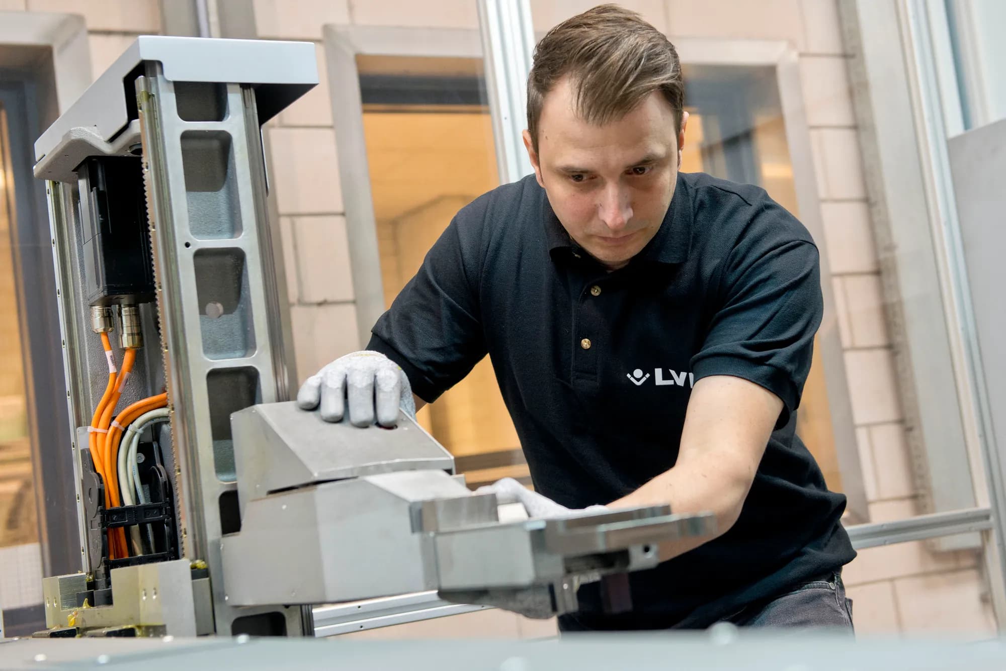 GWB engineers servicing sheet metal fabrication machinery