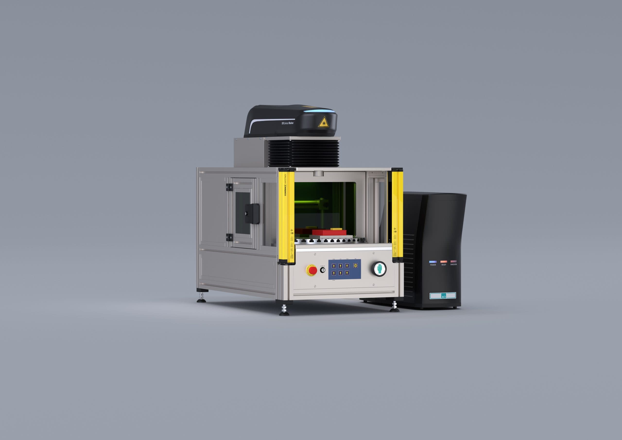 ACI RT400 rotary indexing table for laser marking