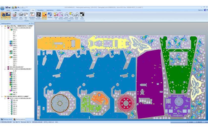 CADMAN-L automatic laser nesting software